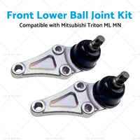 2PCS Front Lower Ball Joint Kit Suitable for Mitsubishi Triton ML MN UTE 4WD RWD