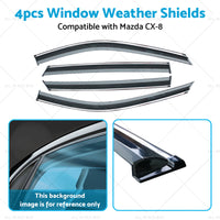 4pcs Weathershields Suitable for Mazda CX-8 2018-2024 Window Weather Shields