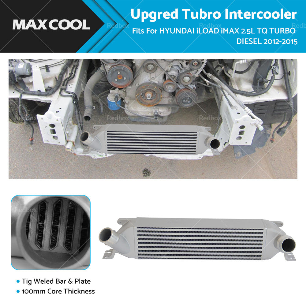 UPGRADED 100MM INTERCOOLER FIT HYUNDAI iLOAD iMAX 2. 5L TQ TURBO DIESEL 2012-2015