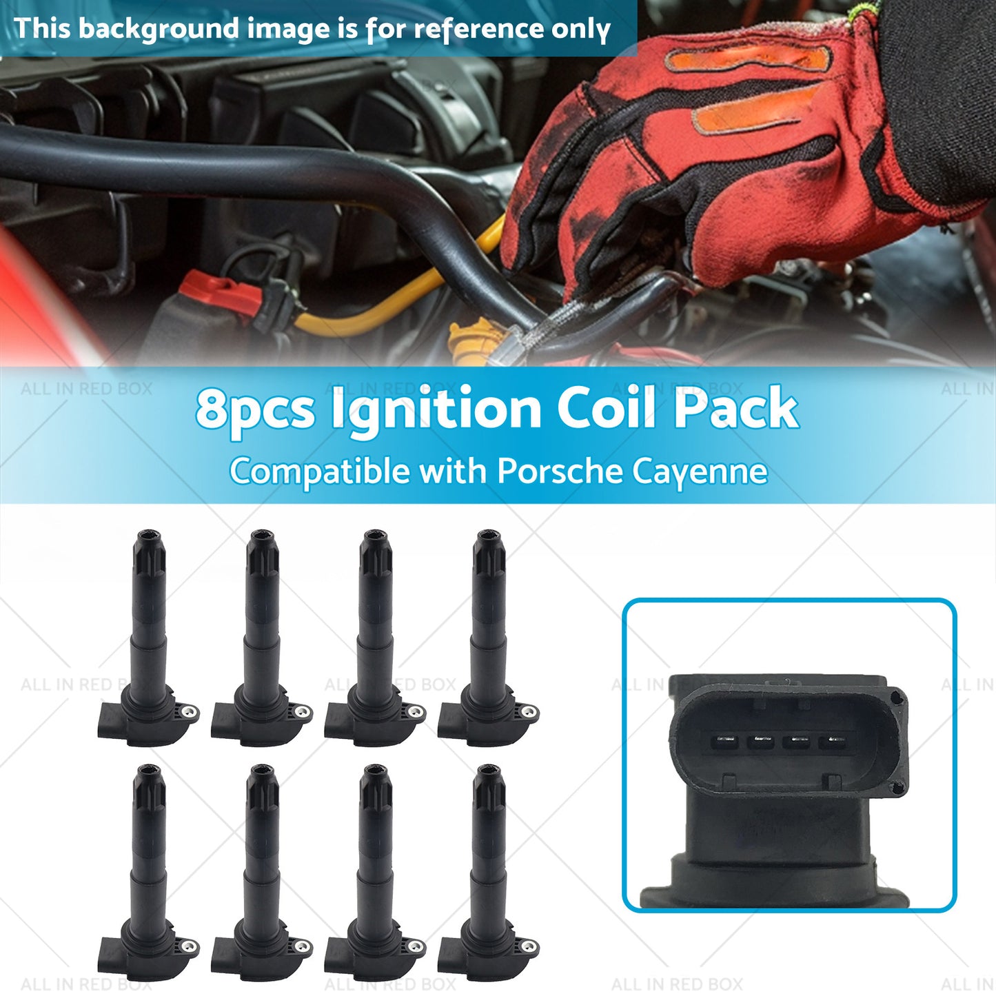 {{ 8x  Ignition Coil Pack Suitable for Porsche Cayenne 9PA 03-06 4. 5L M 48. 00 48. 50 }} - Buy Car Parts Online at {{ Kaka Auto Parts }}.