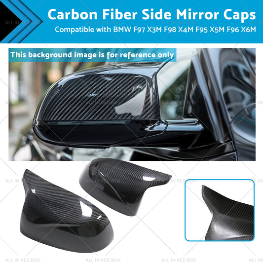 Carbon Fiber Side Mirror Caps Suitable for BMW X5M F96 X6M F97 X3M F98 X4M F95