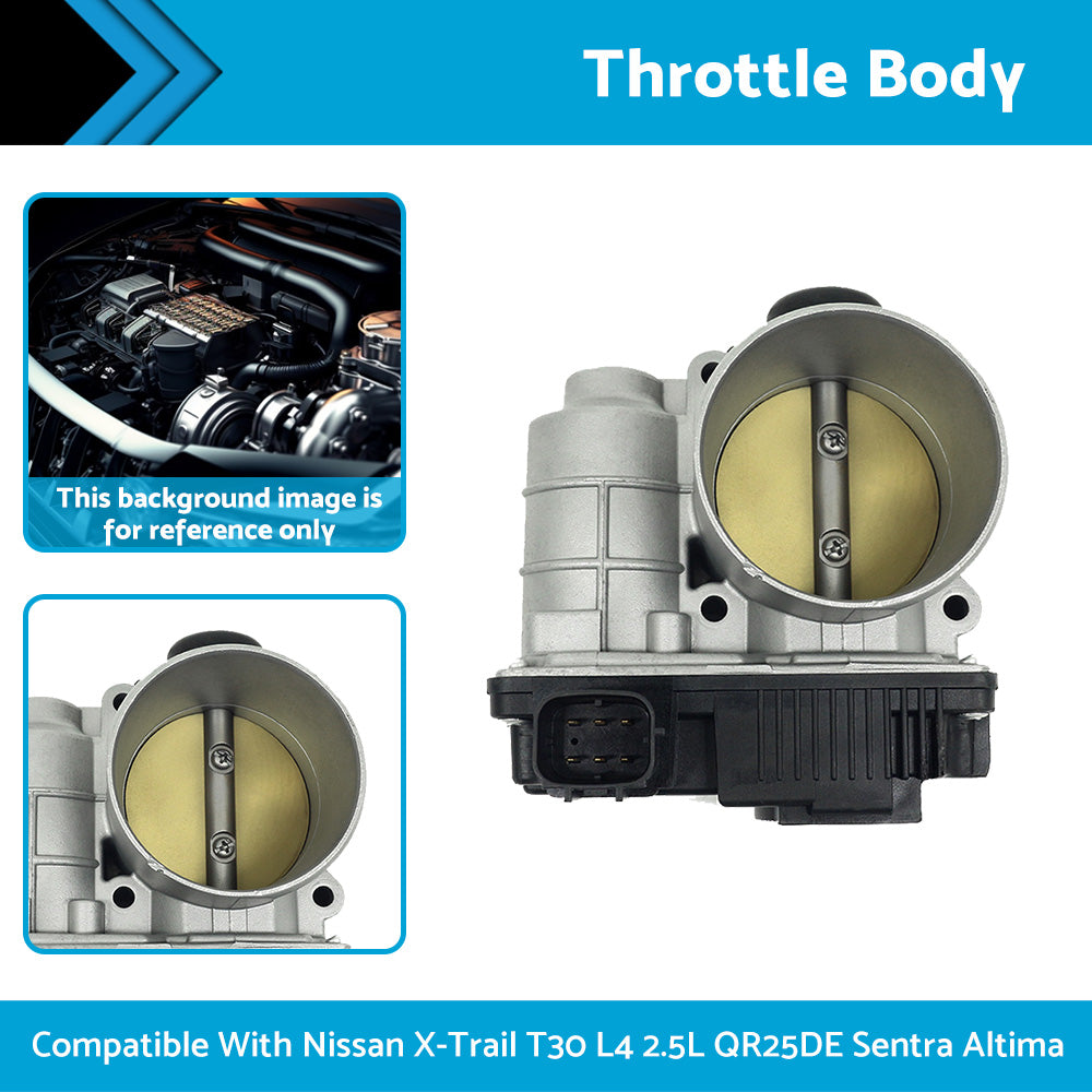 Throttle Body Suitable For Nissan X-Trail T30 L4 2. 5L QR25DE 02-06 Sentra Altima