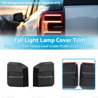 {{ 2X Tail Light Lamp Cover Trim Suitable For Toyota Land Cruiser Prado LC250 2024 }} - Buy Car Parts Online at {{ Kaka Auto Parts }}.