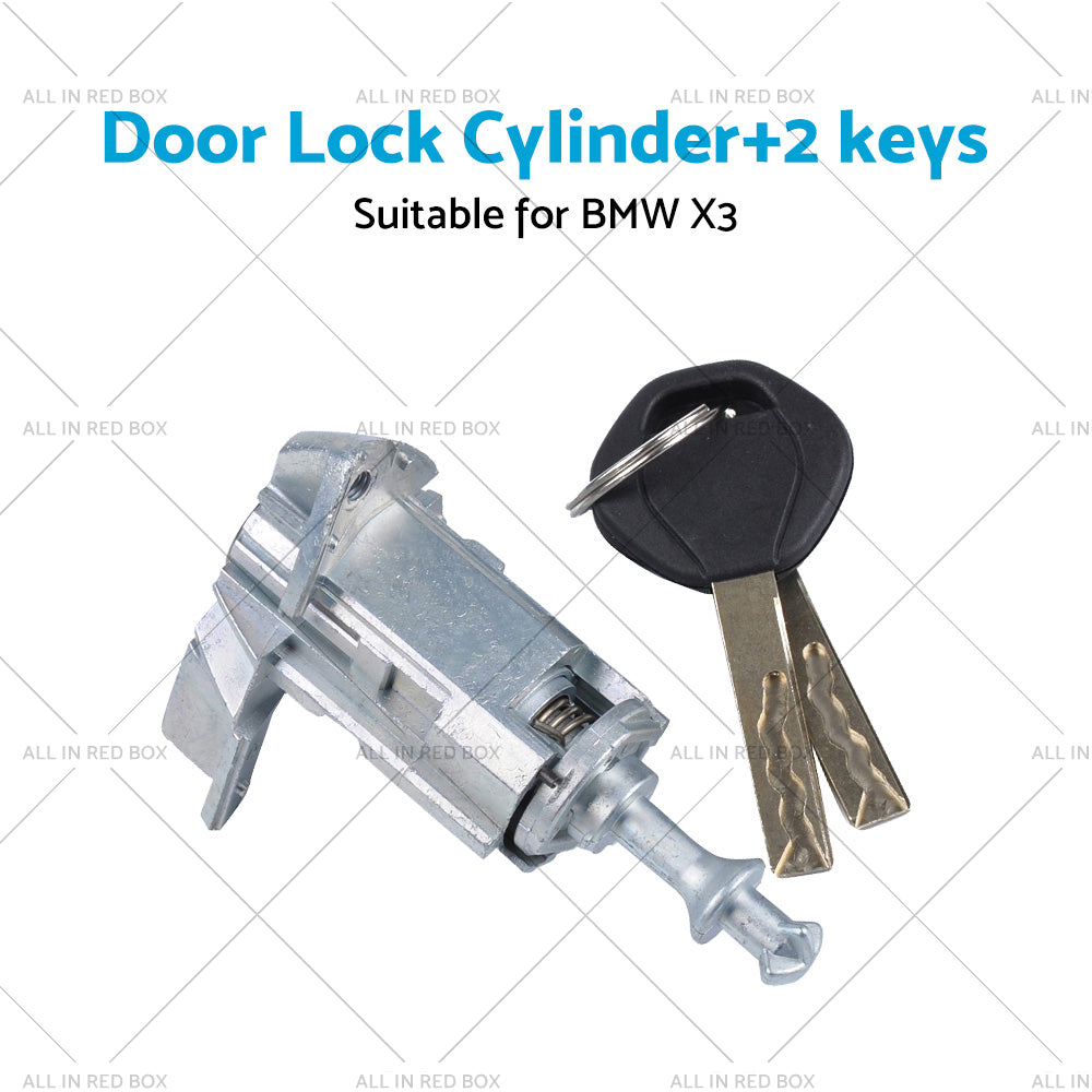 Front left Side Door Lock Cylinder Barrel w  Keys Suitable for BMW X3 2003-2010