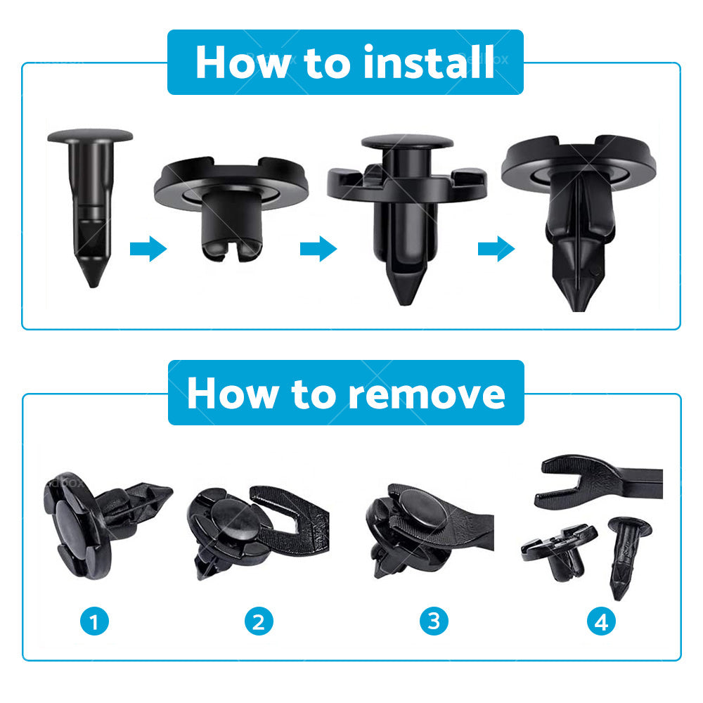 {{ 8mm Clips Fits For Nissan GU Patrol Inner Guard Liner Grille Retainer Fastener }} - Buy Car Parts Online at {{ Kaka Auto Parts }}.