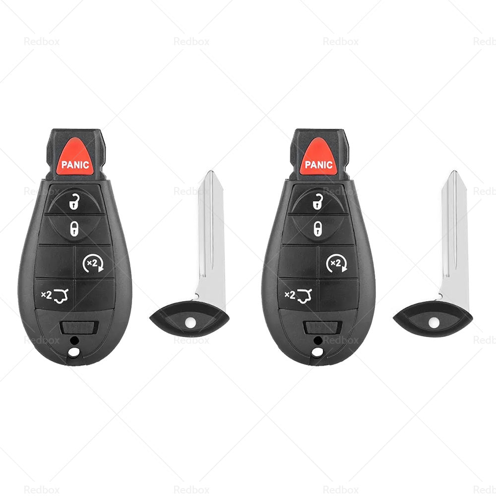 2x Keyless Remote Key Fob Shell Suitable For Jeep Grand Cherokee 2008-2012