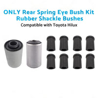 Rear Spring Eye Bush Kit Rubber Shackle Bushes Suitable for 91-04 Toyota Hilux