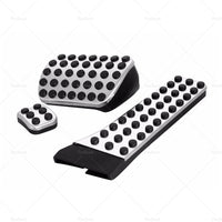 3PCS Brake Pedal Pad Cover Suitable For Mercedes C E S GLC GLE GLS CLS EQC Class