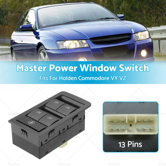 Grey Master Power Window Switch 13 Pins for Holden Commodore VY VZ 2002-2007