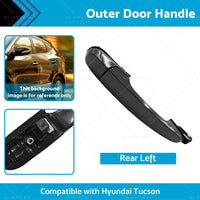 Rear Left Smooth Exterior Outer Door Handle Suitable For Hyundai Tucson 05-09