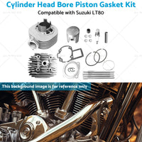 Cylinder Head Bore Piston Gasket Kit Suitable for 87-06 Suzuki Quadsport LT80