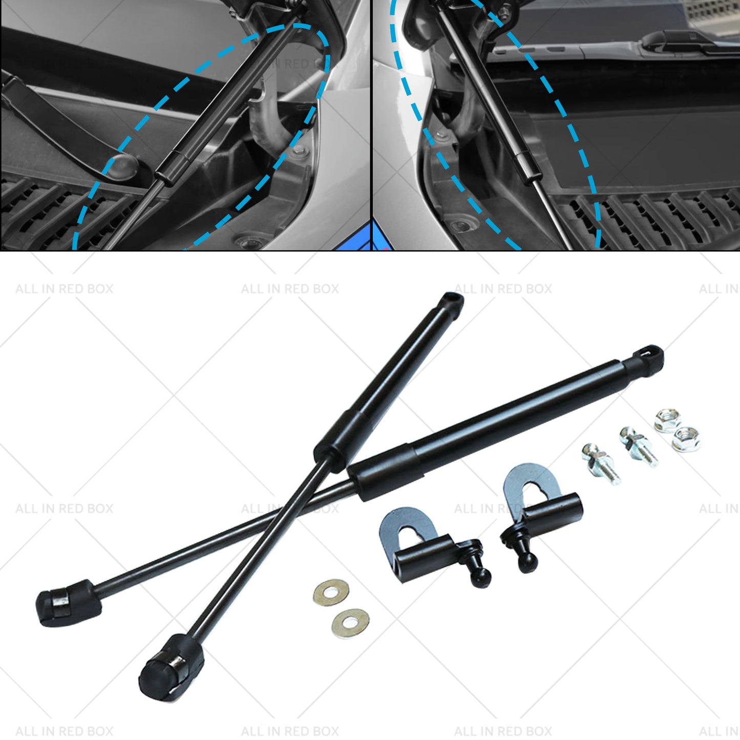 Bonnet Hood Gas Strut Lifter Kit Suitable for BYD ATTO 3 Drilling or welding 21-23