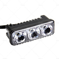 2X Super Bright 3 LED Daylight Running Lights Daytime Driving Light DRL White