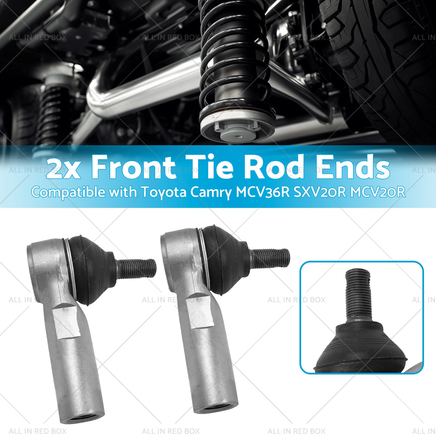 2x Front Tie Rod Ends Suitable for Toyota Camry MCV20R MCV36R SXV20R 3.0L 96-06