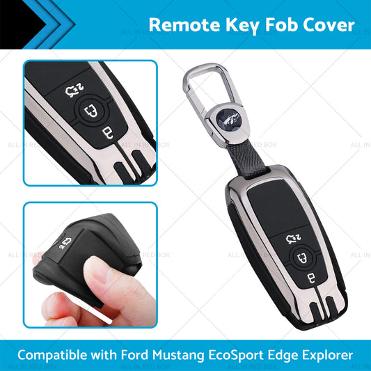 Zinc Alloy Remote Key Fob Cover Suitable For Ford Mustang EcoSport Edge Explorer