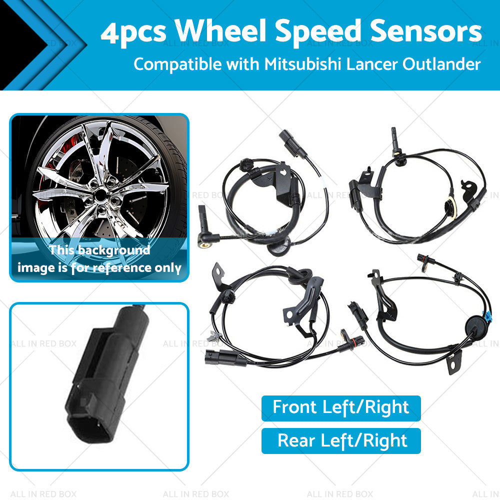 4¡Á Wheel Speed Sensor Front Rear L+R Suitable For Mitsubishi Lancer Outlander