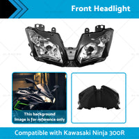 Front Headlight Headlamp Assembly Suitable for Kawasaki Ninja 300R 2013-2018