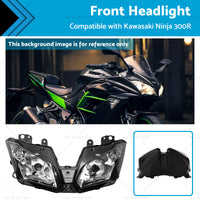 Front Headlight Headlamp Assembly Suitable for Kawasaki Ninja 300R 2013-2018