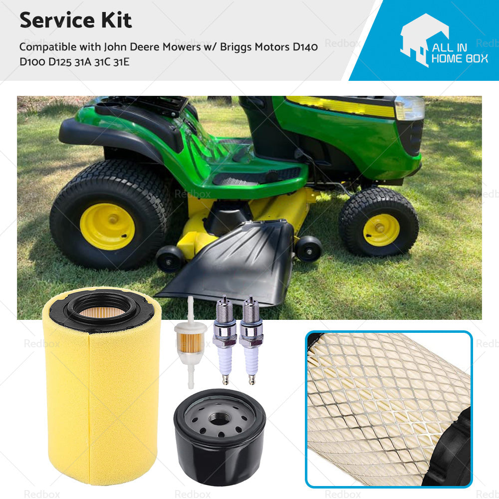 Service Kit Suitable For John Deere Mowers Briggs Motors D140 D100 D125 31A 31C