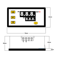 12V Intelligent Digital Temperature Controller Thermostat Temp Control Switch