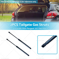 2PCS Tailgate Gas Struts Set Suitable For Peugeot 207 Hatchback 9659789480 Black