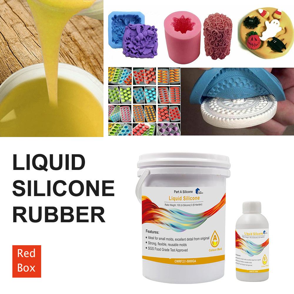 SH25 Liquid Silicone Rubber Mould Making Kit 100 3 Mix - 1Kg 2Kg 5Kg 10Kg Yellow