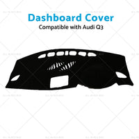 Non-Slip Dash Mat Suitable For Audi Q3 8U Series 2012-2018 Dashboard Cover Black