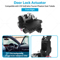 Front Right Door Lock Actuator 3D2837016A Suitable for VW Golf Jetta Touareg