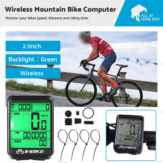 Wireless Cycling Bike Bicycle LCD Cycle Speedometer Computer Odometer Waterproof