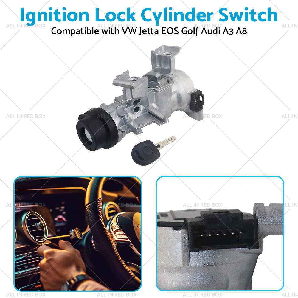 {{ Ignition Lock Cylinder Switch  and  Housing Assemby w  Key Suitable for VW Audi A3 }} - Buy Car Parts Online at {{ Kaka Auto Parts }}.