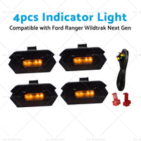 4x Indicator Light Amber Lamp Suitable for Ford Ranger Wildtrak Next Gen 2022-