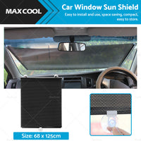 Retractable Car Front Rear Windshield Sun Shade Window Visor Folding UV Block