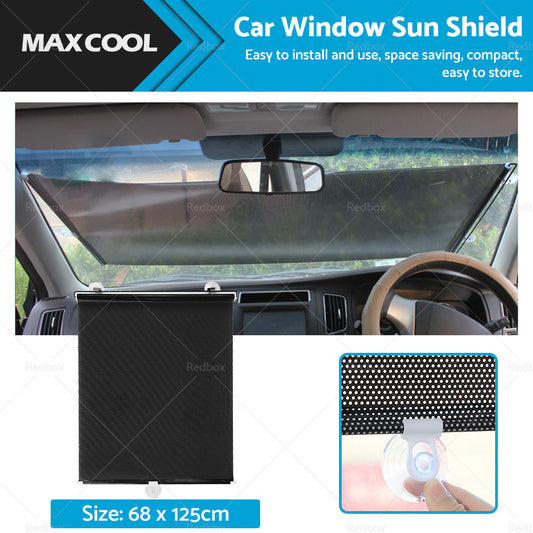 Retractable Car Front Rear Windshield Sun Shade Window Visor Folding UV Block