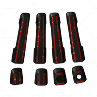 4PCS Door Handle Cover Trim Suitable for Isuzu D-Max DMax MUX MU-X 2012 - 2015