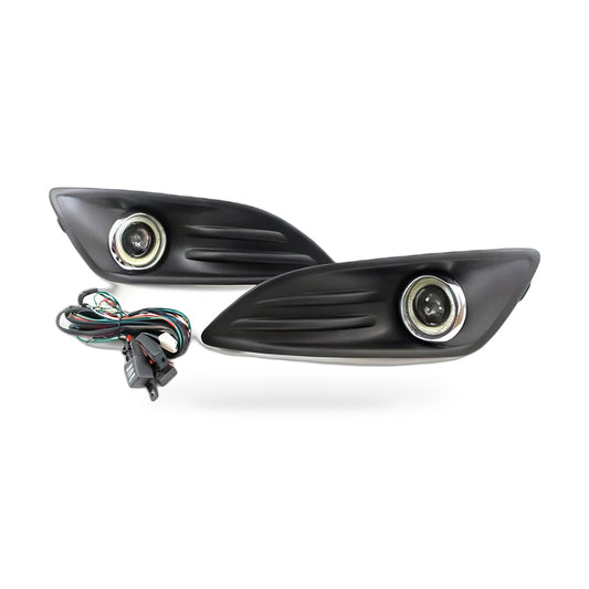 Lens Fog Light Lower Grille Fog Light Frame Suitable for Ford Fiesta 2013-2015 - ZT2
