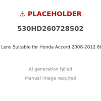 Headlight Lens Suitable for Honda Accord 2008-2012 8th Gen Left Right H02503130 - XQ1