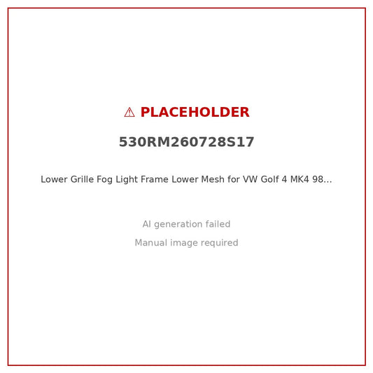 Lower Grille Fog Light Frame Lower Mesh for VW Golf 4 MK4 98-04 Left 1J0853665 - ZT2