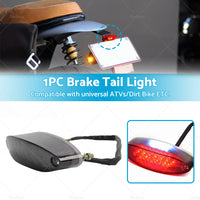 Universal Mororcycle 28 LED Brake Stop Tail Light License Number Plate Rear Lamp