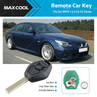 315MHz Remote Car Key w or  Chip ID46-7953 For BMW 3 5 Series X3 X5 CAS2 3 Buttons