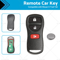 Remote Flip Car Key Suitable for Nissan X-Trail T30 02-07 433MHz Replacement