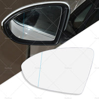 Left Mirror Glass Convex with Heated Plate Suitable for VW GOLF MK7 MK7.5 13-18