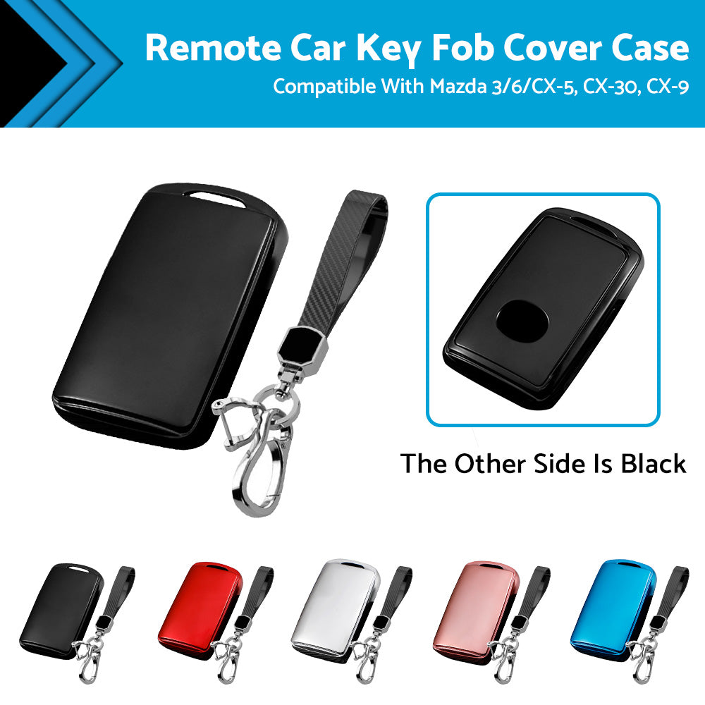 Remote Car Key Fob Cover Case Shell Keychain Suitable For Mazda 3/6/CX-5, CX-30, CX-9