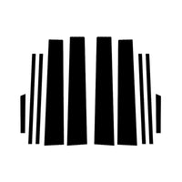 {{ Gloss Black Pillar Posts Door Trim Cover Suitable For Toyota RAV4 2019-2024 }} - Buy Car Parts Online at {{ Kaka Auto Parts }}.