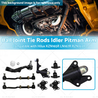 Ball Joint Tie Rods Idler Pitman Arm Suitable for Hilux LN167R RZN169R KZN165R