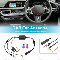 Car AM FM DAB  Amplifier Booster Radio Stereo Antenna Adapter 12V-24V Universal