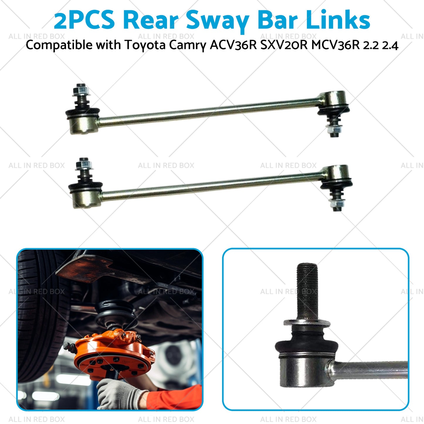 2PCS Rear Sway Bar Links Suitable for Toyota Camry ACV36R SXV20R MCV36R 2.2 2.4