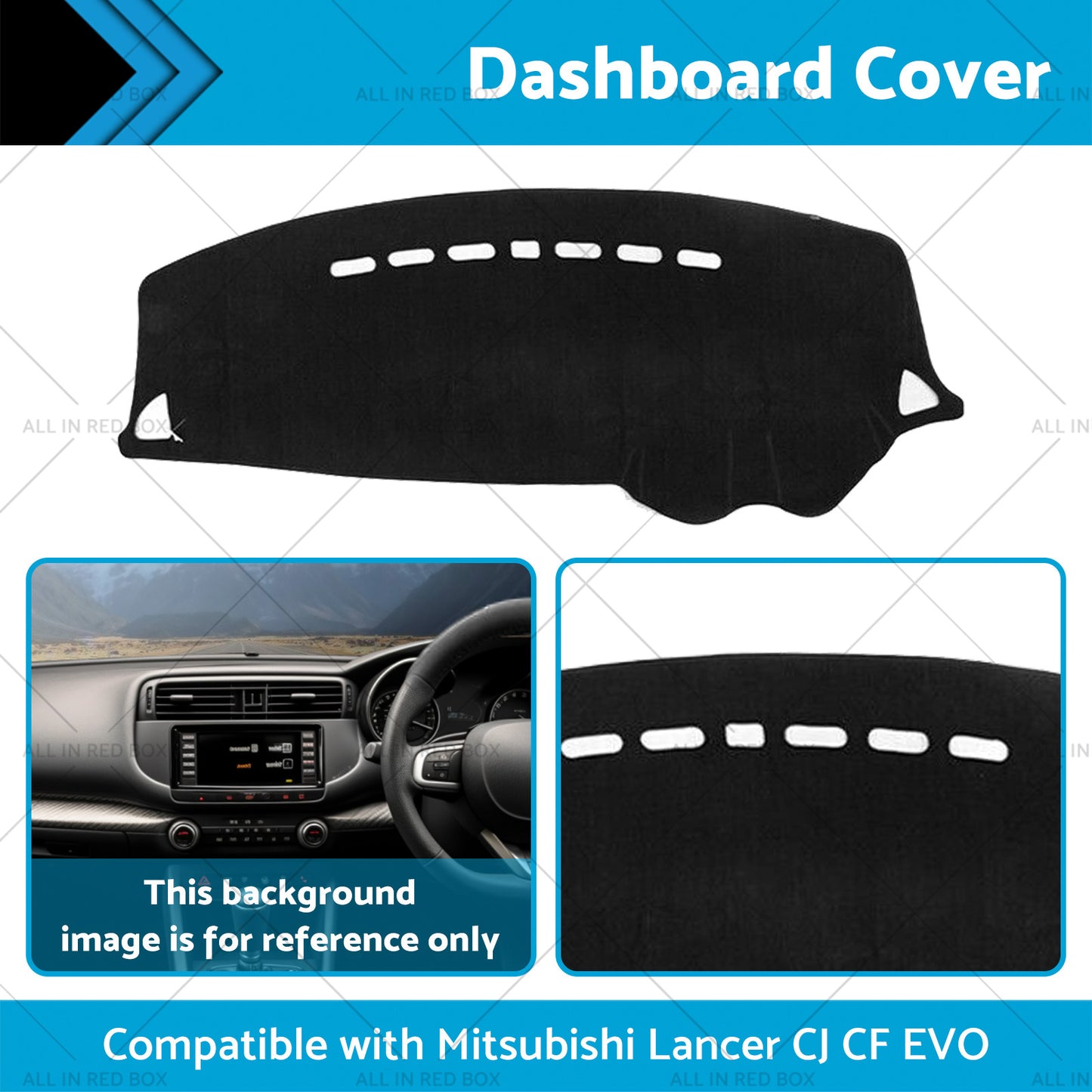 Dash Mat Pad Dashboard Cover Suitable For Mitsubishi Lancer CJ CF EVO 2006-2019