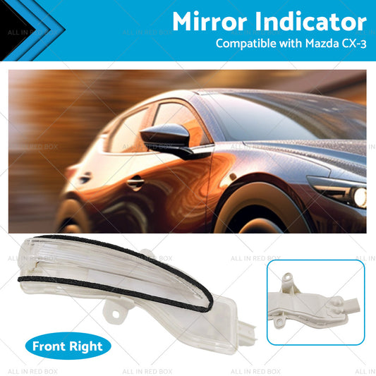 Right Side Mirror Light Indicator Blinker Suitable for Mazda CX3 CX-3 2015-2022