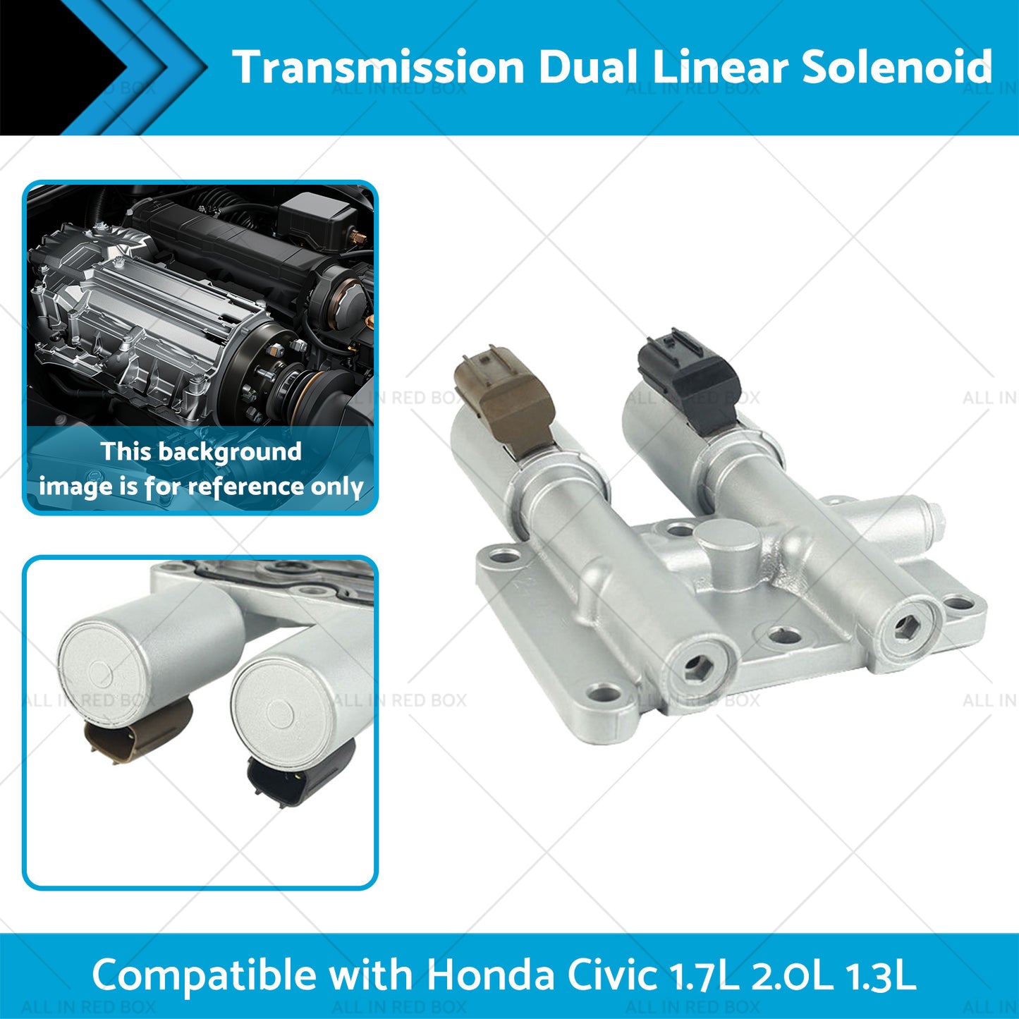 Transmission Dual Linear Solenoid Suitable for Honda Civic 1. 7L 2. 0L 1. 3L 01-05