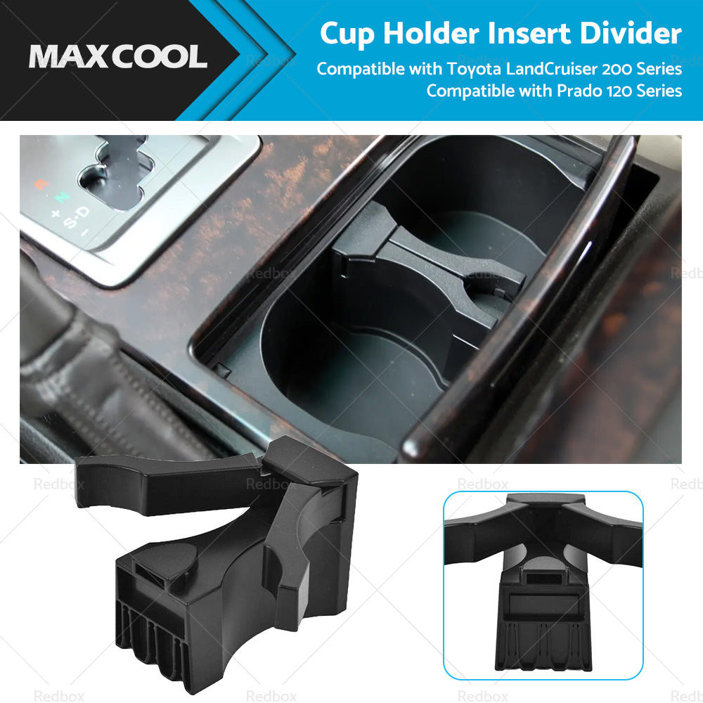 Cup Holder Insert Divider Suitable For Toyota LandCruiser 200 Series Prado 120